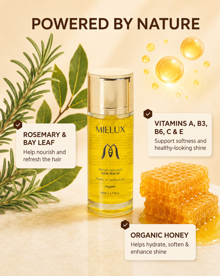 Mielux hair serum lifestyle ritual
