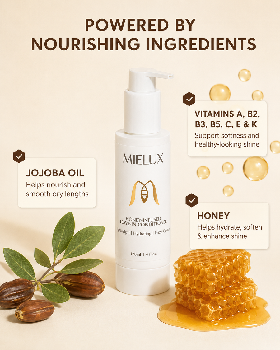 Mielux leave-in conditioner lifestyle routine