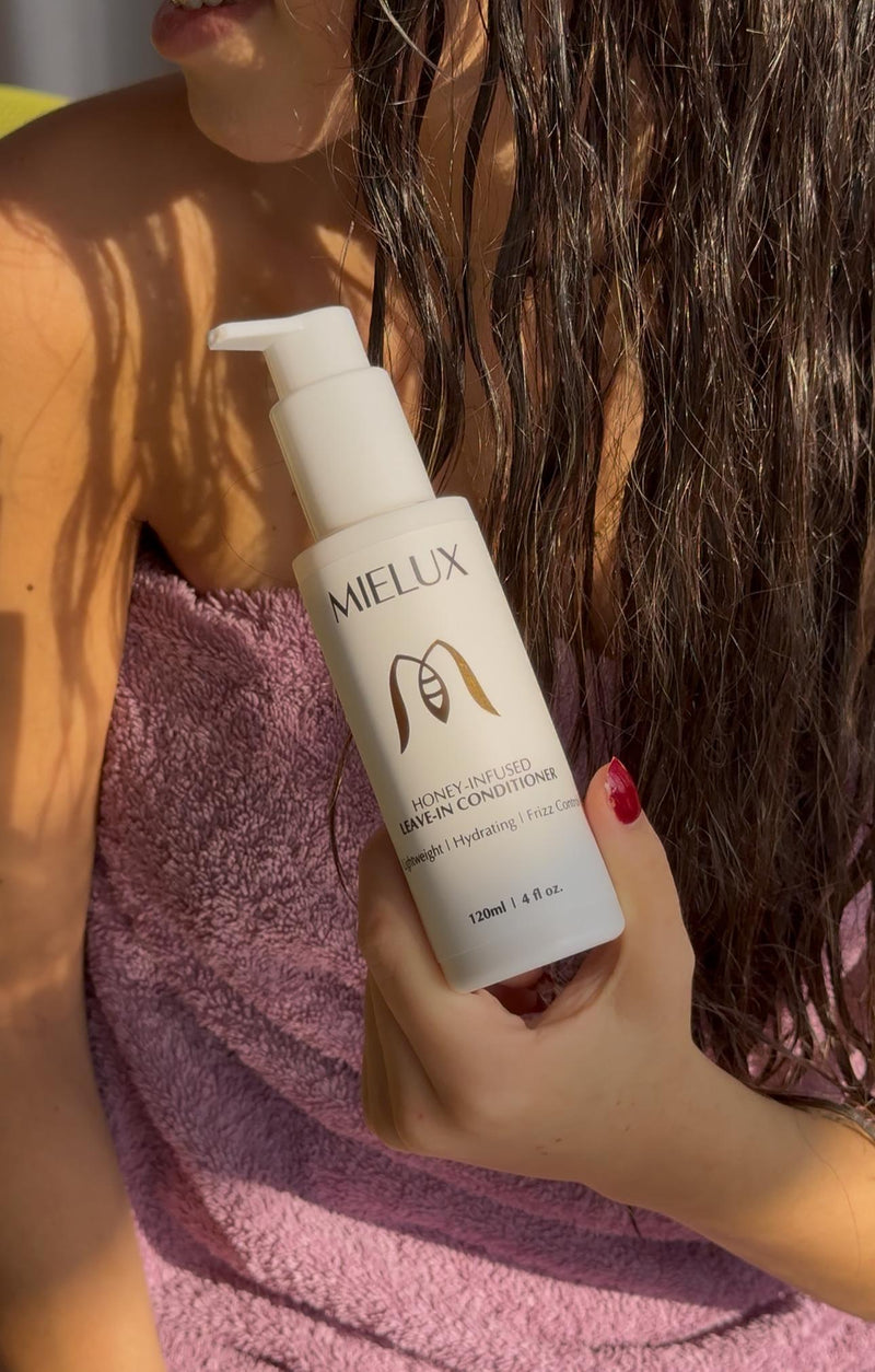 Mielux leave-in conditioner routine
