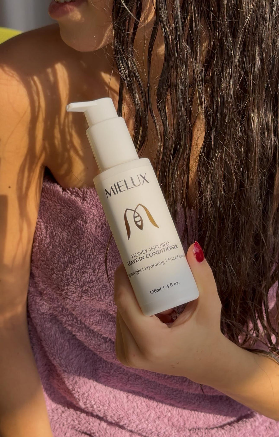 Mielux leave-in conditioner lifestyle routine